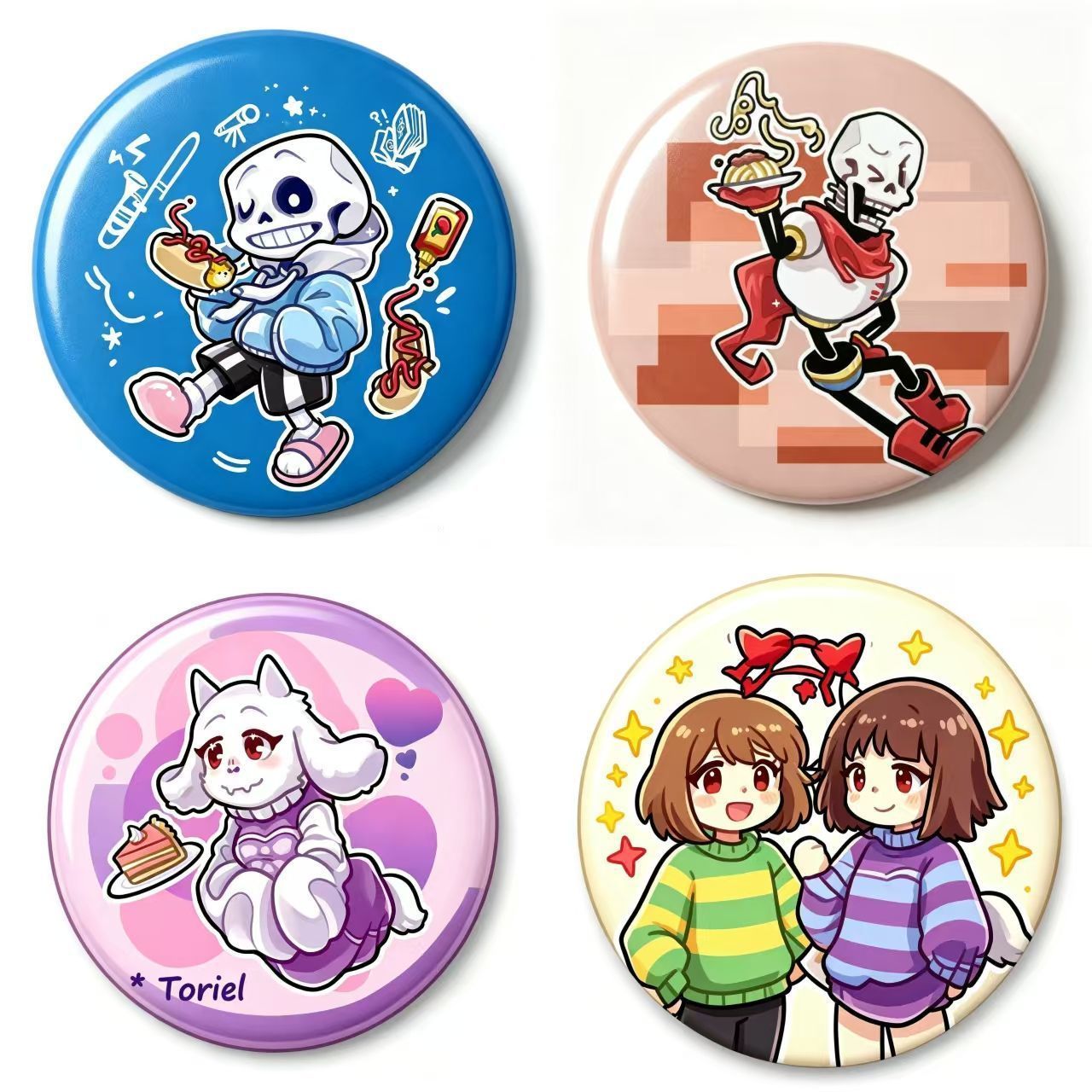 传说之下undertale吧唧徽章谷子物料马口铁胸针周边痛包