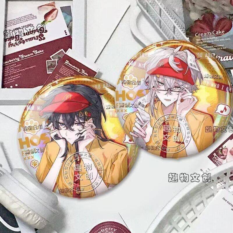 骆云影秦梧麦当劳吧唧捉g师后日谈徽章周边胸针摆件收藏谷