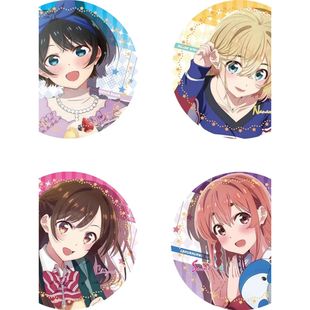 租借女友水原千鹤夏樱泽墨动漫周边马口铁日谷底镭射碎玻璃徽章