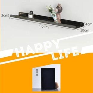 置家用卫生间墙面志上极简沙发后收纳物架搁板宿舍风书架透明杂架