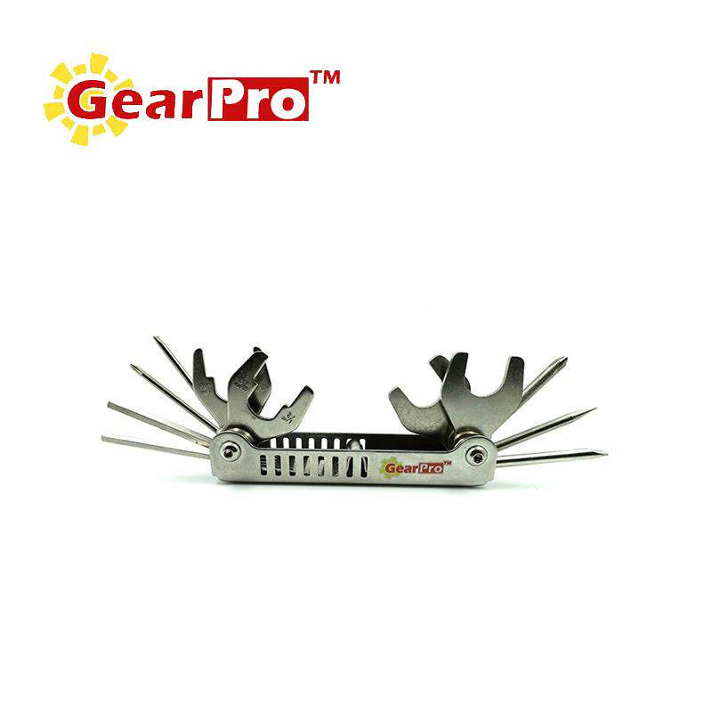 GearPro 潜水专用不锈钢多功能维修工具 十三合一 工具组合套装