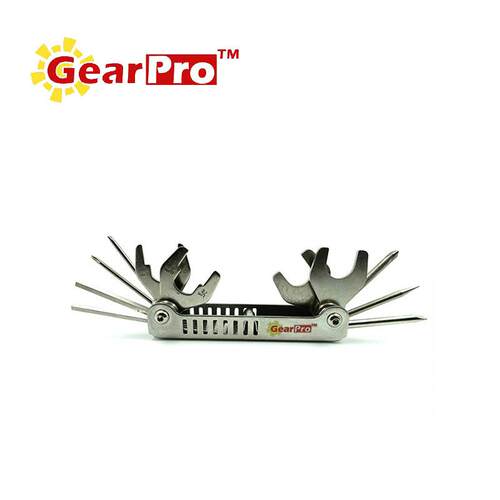GearPro 潜水专用不锈钢多功能维修工具 十三合一 工具组合套装