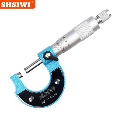 上海思为机械千分尺0-25 25-50 50-7575-100螺旋测微仪刻度千分尺