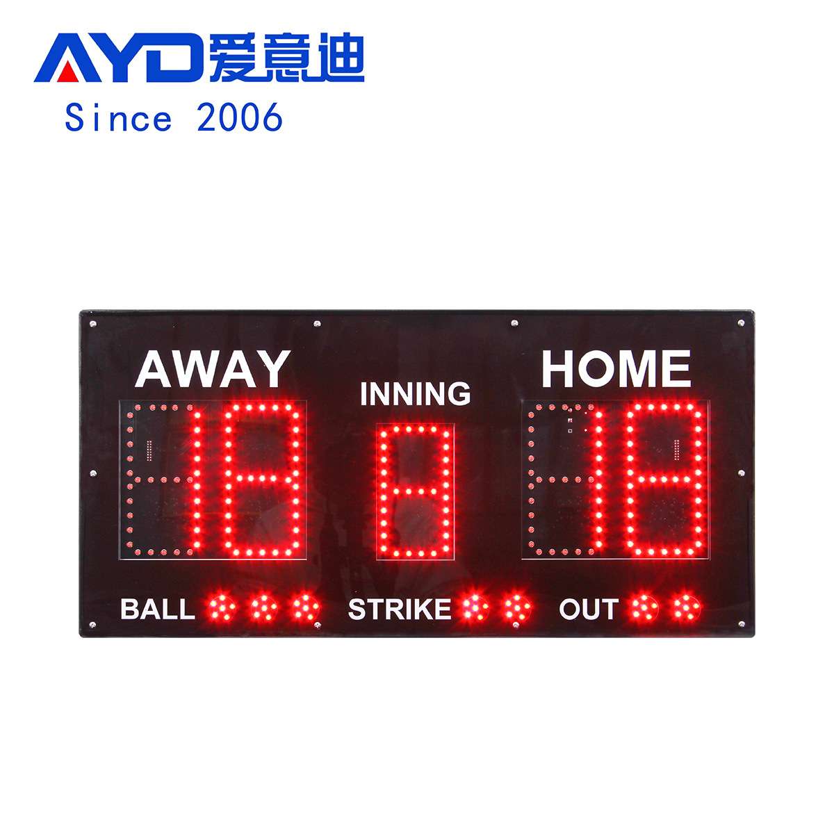 比赛记分牌 计分LED看板充电8字显示屏方便携带比赛用板RF遥控