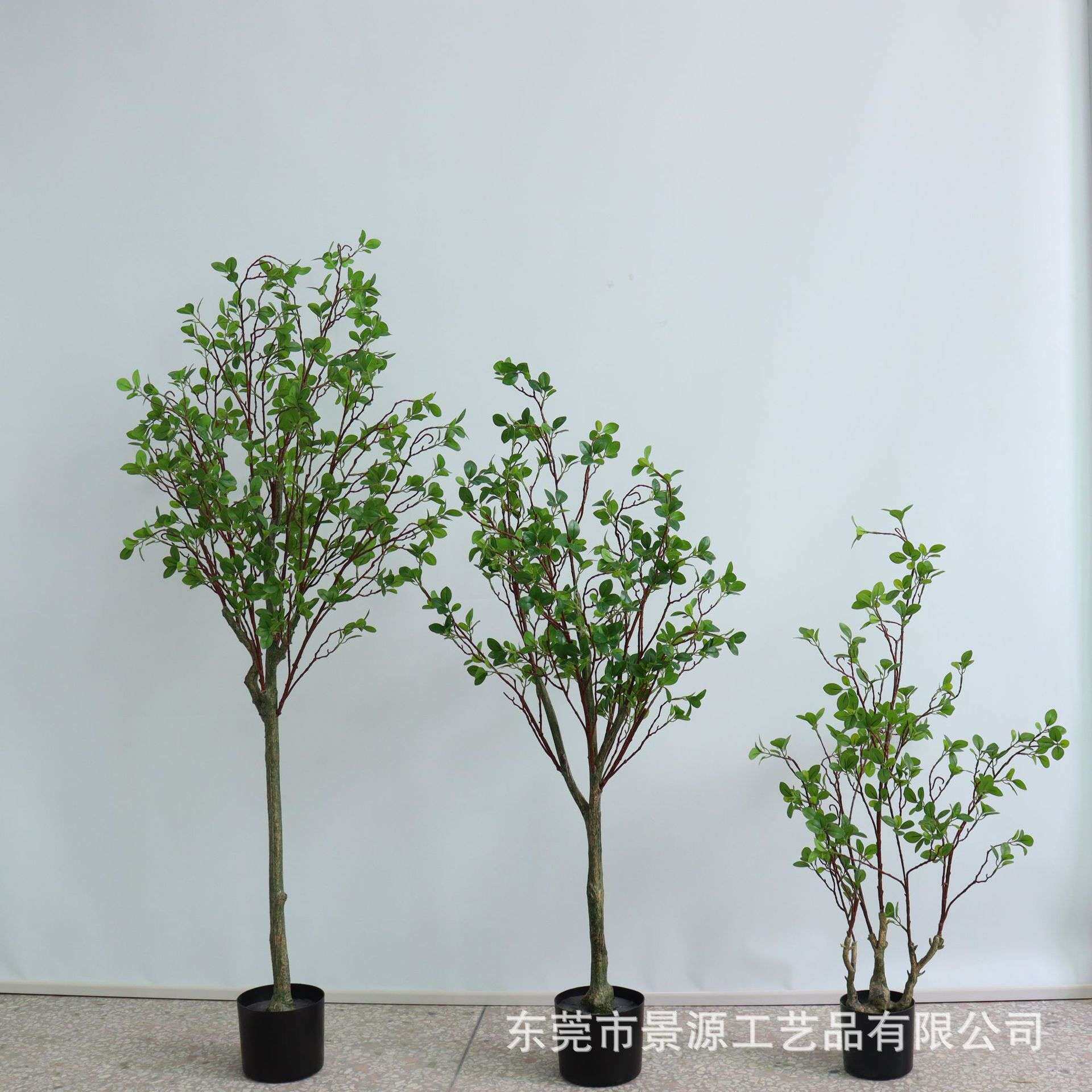 仿真绿植椿树盆栽客厅服装店面民宿落地植物摆件室内家居装饰盆景
