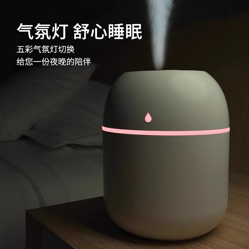 2025新款小型USB加湿器加湿器家用卧室办公室桌面空气教室加湿器雾化补水喷雾礼品便携喷雾器