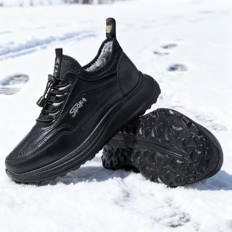 冬季加绒棉鞋懒人鞋男士加绒布鞋