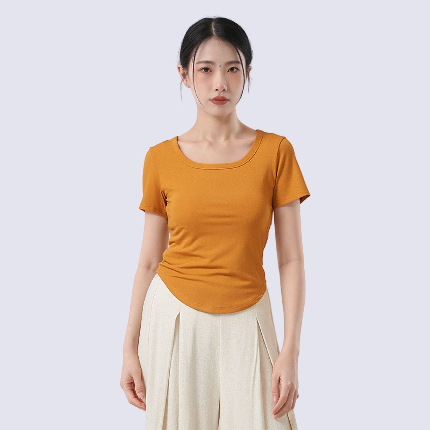 舞蹈练功服女新款上衣短袖形体服