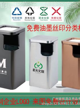 酒店不锈钢垃桶商用08489电口商场梯大堂走立式廊带烟灰缸户外果