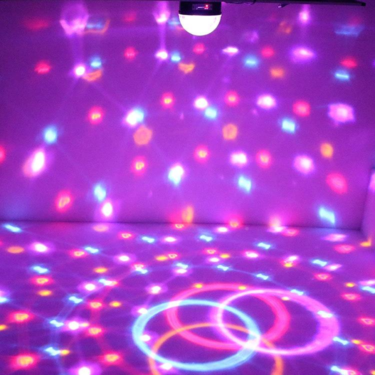 蓝牙晶水彩魔球灯 tv迪斯科LS-003舞台七灯光 声控LED大魔球圣k诞