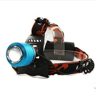 厂ZL-06金家直销 XPE蓝白双源T6 ED 强光头灯变焦 充电光钓远射