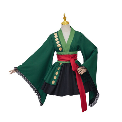 现货海贼王索隆cos服装索隆性转和服裙子cos卓洛两年后草帽cospl