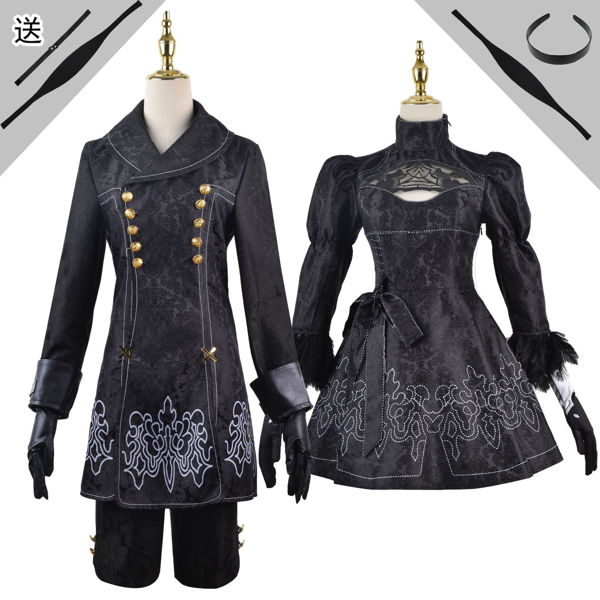 尼尔机械cos纪元9S女主角2B姐cos服尤哈尔动漫女装连衣裙cosplay
