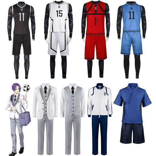 BLUELOCK蓝色监狱球衣cos洁世一cos服11号球衣动漫表演服
