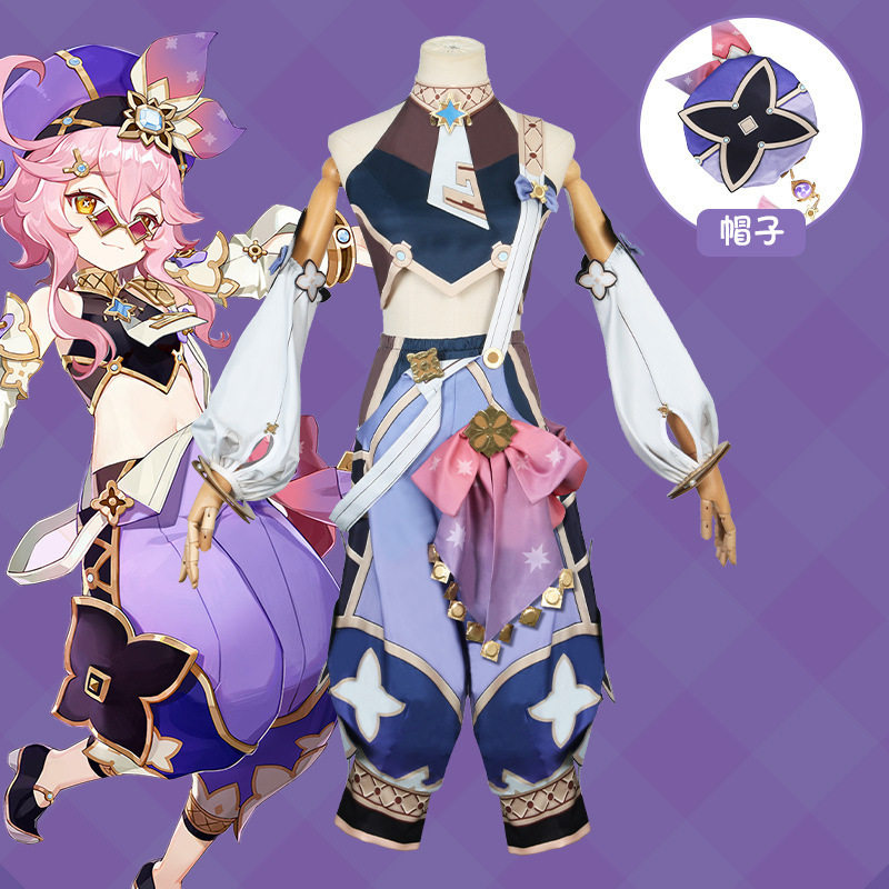 原神多莉cos服梦园藏金须弥百货商人全套游戏假发鞋子