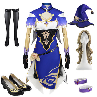 原神cos服蔷薇魔女丽莎cos服游戏套装少女cospaly动漫舞台表演服