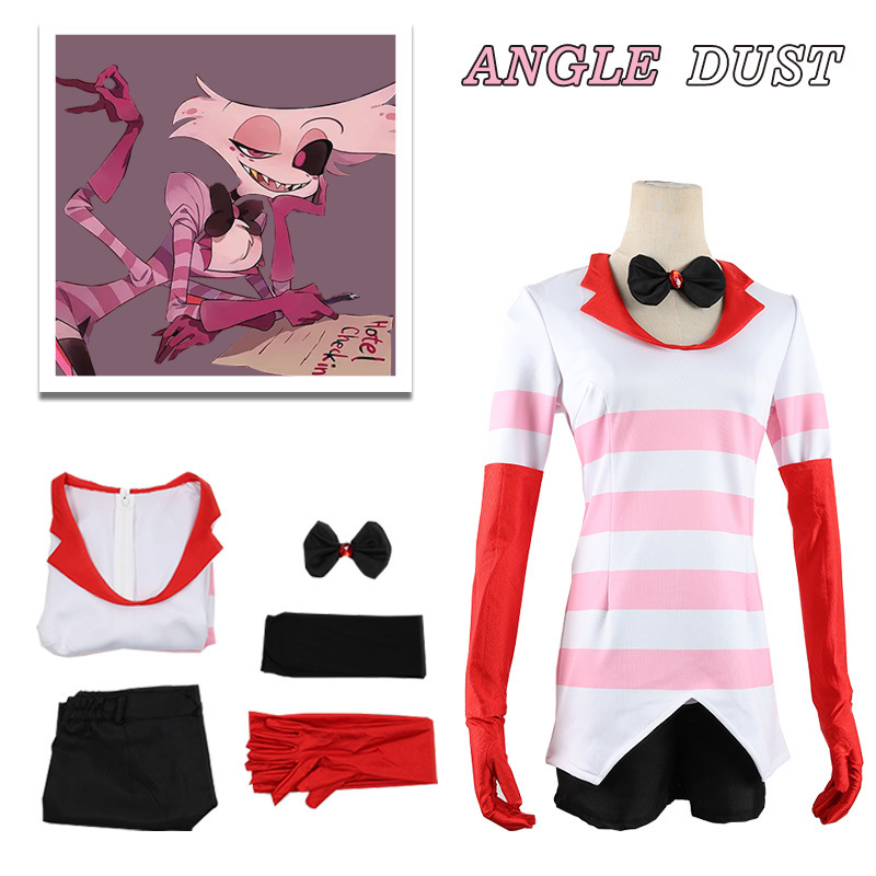 跨境地狱客栈cos服ANGELDUST安吉尔cosplay万圣节舞台表演服