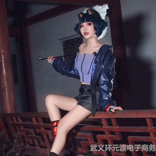 青蛇劫起cos衣服宝青坊主cosplay假发护目镜腰饰全套装动漫女儿童