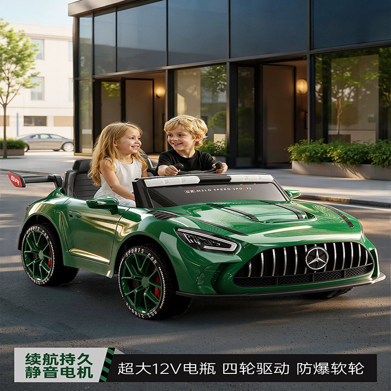 儿童电动车可坐人四驱男女孩童车