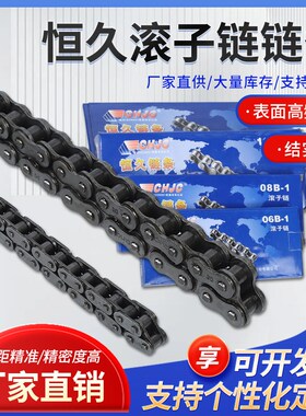 恒久牌单排双排3分06B/4分08A3寸48A/B精密滚子链工业传动链条
