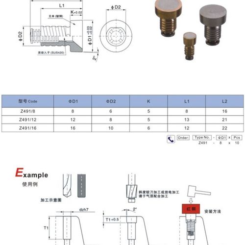 供应HASC德标Z491/8*6模具气顶Z491/12*8/16*10气阀 空气针空气销
