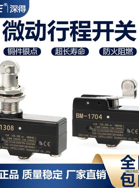 限位行程微动开关BM-1701 1702 1703 1704 1308 Z-15GW22-B LXW5
