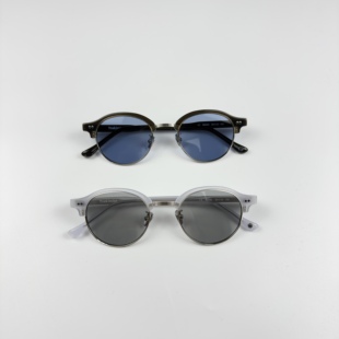 【Tsukimiso Sonnet】眉框超轻纯钛高级时尚复古防晒眼镜墨镜