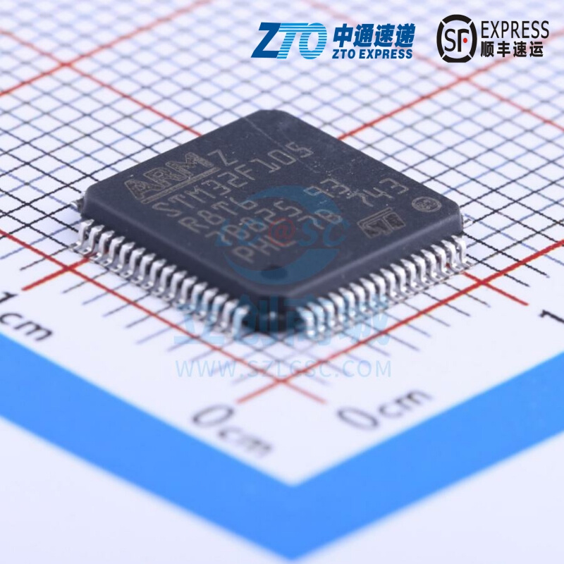 单片机 STM32F105R8T6 LQFP-64_10x10x05P ST(意法半导体)