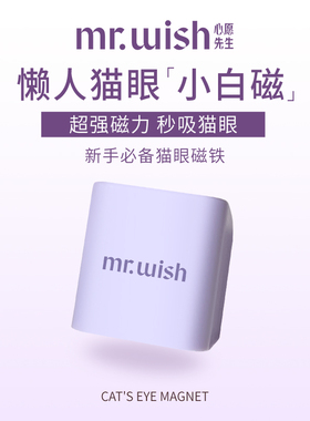 MR.WISH心愿先生懒人猫眼小紫磁猫眼甲油胶专用新手快速猫眼磁铁