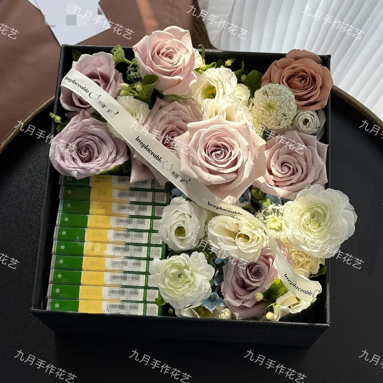 成品香烟香水礼盒仿真香皂永生花送男友父亲节日礼物情人节父亲节