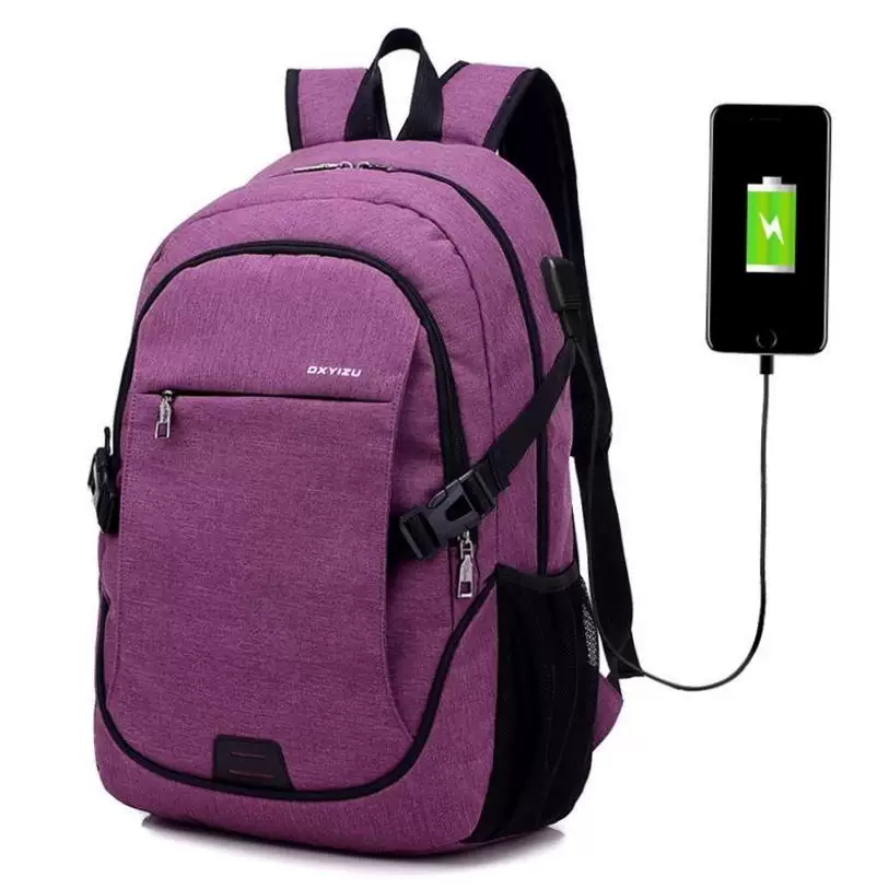Laptop Backpack with usb school backpack bag for men's