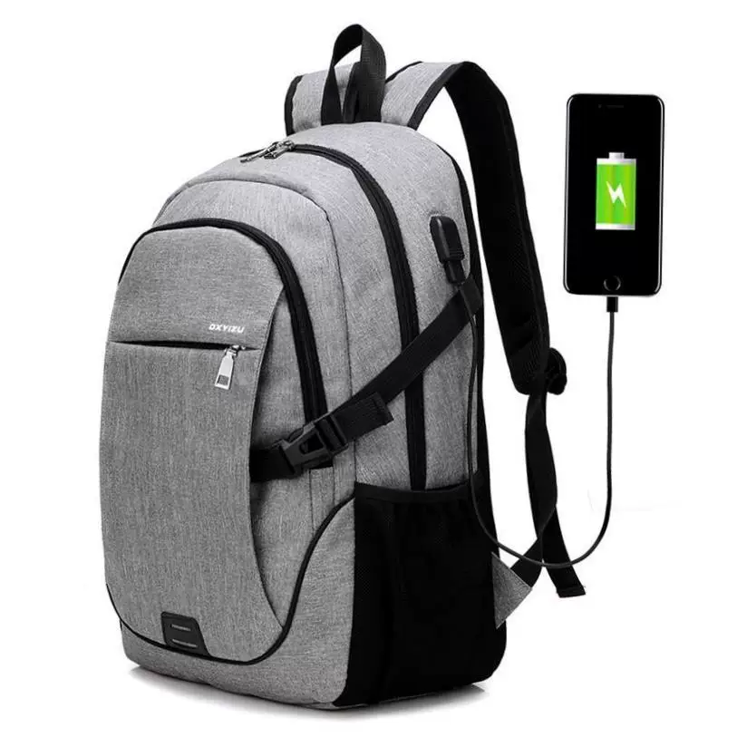Laptop Backpack with usb school backpack bag for men's