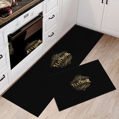 美式轻奢风厨房专用地垫防水防油防滑脚垫满铺长条地毯可擦免清洗