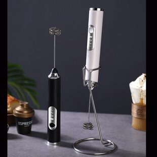 泡奶搅拌器泡电动器打泡器电动打蛋器手持奶家用小型打奶器带支架