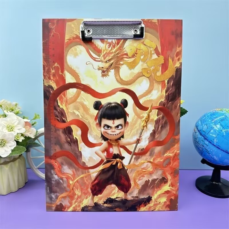 哪吒2之魔童闹海新款周边A4文件夹夹板敖丙试卷学生收纳动漫垫板
