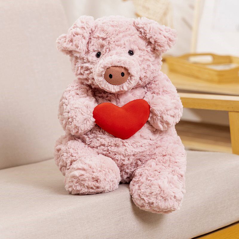 爱心猪猪抱枕公仔儿童生日礼物大布娃娃女孩睡觉毛绒玩具小猪玩偶,玩具/童车/益智/积木/模型,毛绒/玩偶/公仔/布艺类玩具,淘宝优惠券,粉丝福利购,淘宝优惠卷
