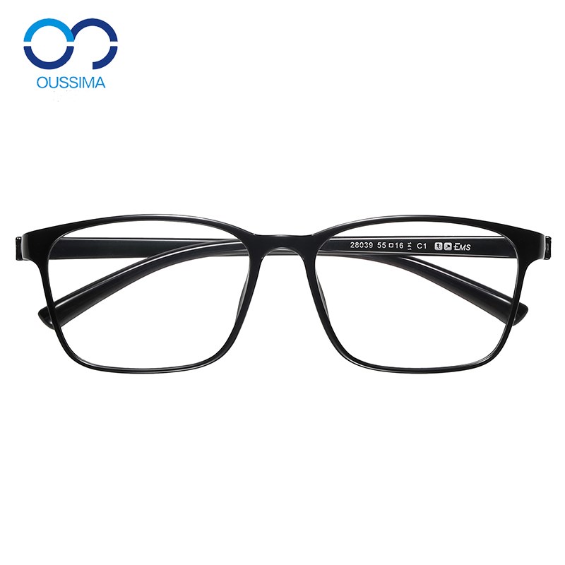 男防蓝光无金属监狱看守所专用全塑料无螺丝老花眼镜框架近视镜