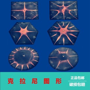 【克拉尼图形】面驻波金属板摩擦自激振动声音的样子科学实验