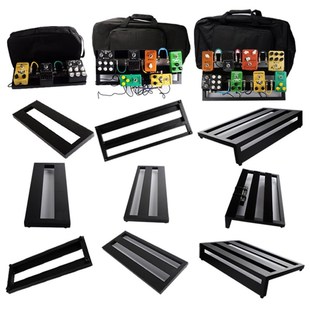 铝合金效果器板子吉他单块轨道板粘贴重量轻便携送收纳包魔术贴