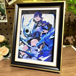 原神动漫手办散兵3d立体画二次元女生生日礼物卧室W挂墙装饰画挂