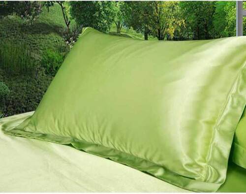 2PC Pure Silk satin Pillowcase Silky Soft Pillow Case