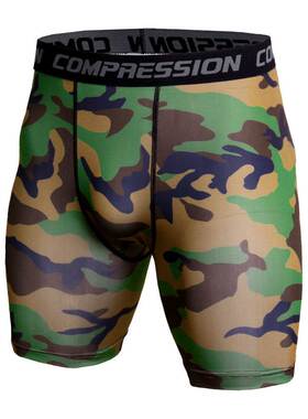 Summer Camouflage Bermuda Compression Men Shorts Army Shorts