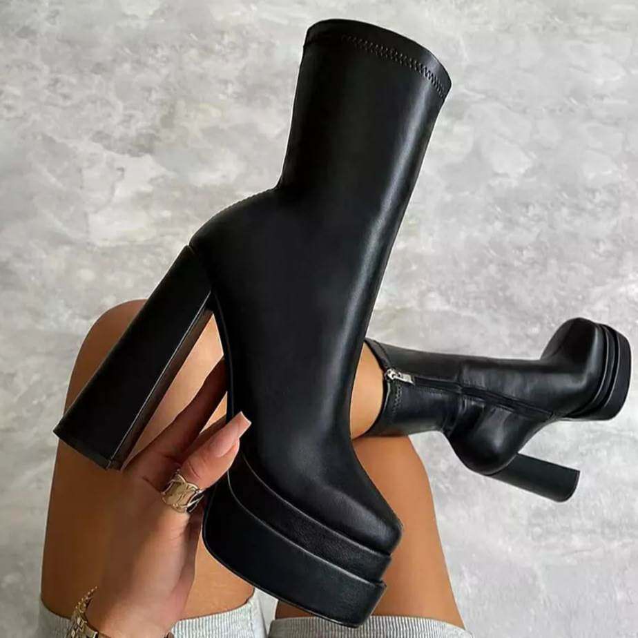 women high heel时装靴