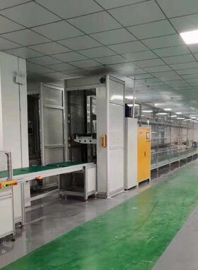 LED液晶显示屏倍速链自动循环老化线 大屏显示器总装线定制厂家