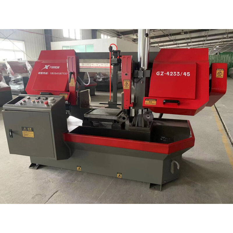 双立柱4240锯床切割钢筋金属带锯机4233/4250卧式数控带锯床