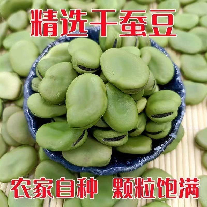 【太便宜】新货青皮干蚕豆绿皮生蚕豆干货可炸兰花豆蚕豆