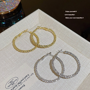 辣妹耳圈小众冷淡风耳钉轻奢高级感素圈圈耳环2024年新款 耳饰 爆款