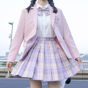 女童jk制服裙春秋儿童套装女孩连衣裙洋气学院风西装中小学生校服