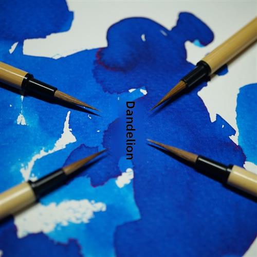 秋红斋蒲公英详图多色笔架水彩笔毛笔