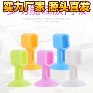 门吸硅胶吸附套门把手免打孔防撞垫房门卧室卫生间门锁小巧保E67